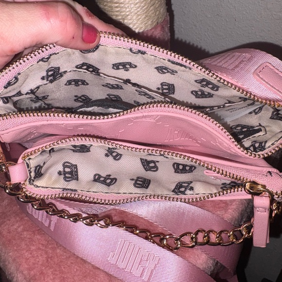 Juicy Couture Pink Crossbody Bag with Chain Detail. Like new, never used. - Picture 3 of 5